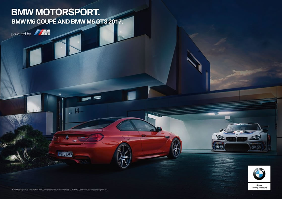 BMW Motorsport campaign 2017 - BMW M6 Coupé und BMW M6 GT3